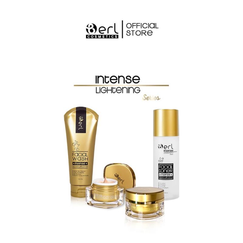 Berl Cosmetics Intense Lightening Series/Pencerah Wajah/Penghilang Flek&Jerawat/B Erl Cosmetics