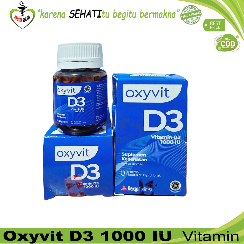 Oxyvit D3 1000iu 60kap Dexa Medica