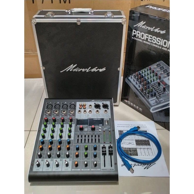 mixer microverb master 4 mixer 4 channel efek riverb 256dsp