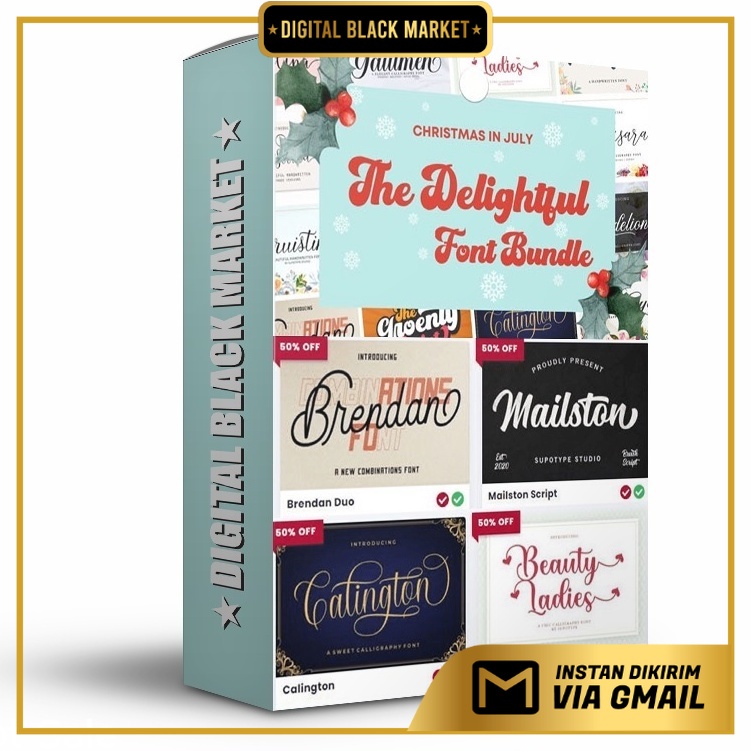 20 Delightful Font Bundle