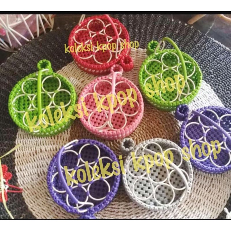 (free ongkir) Rak aqua rotan sintetis brekele, keranjang air minum gelasan premium