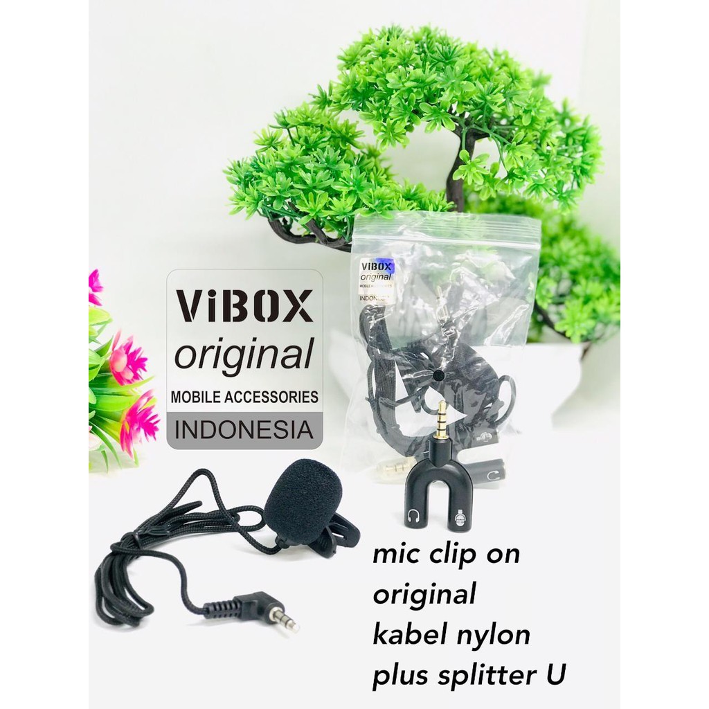 MIC CLIP ON YOUTUBER SMULE BONUS SPLITTER U