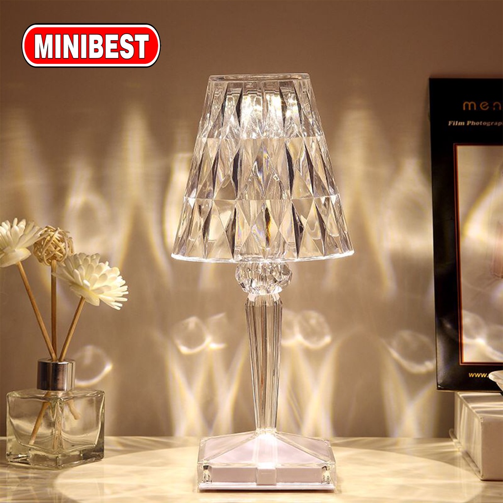 [MB] Lampu Hias Model Kristal / Table Light Kristal Lampu Hias 3 Cahaya / Lampu Meja Kristal