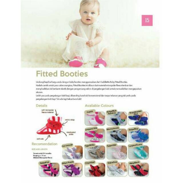 Cuddle Me Fitted Booties Sepatu Bayi Cuddleme Alas Kaki