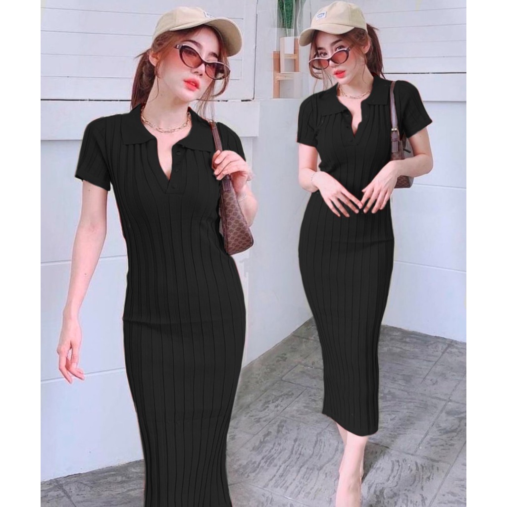 Dress Rajut Ttifulaa - LongDress Wanita Terbaru Casual