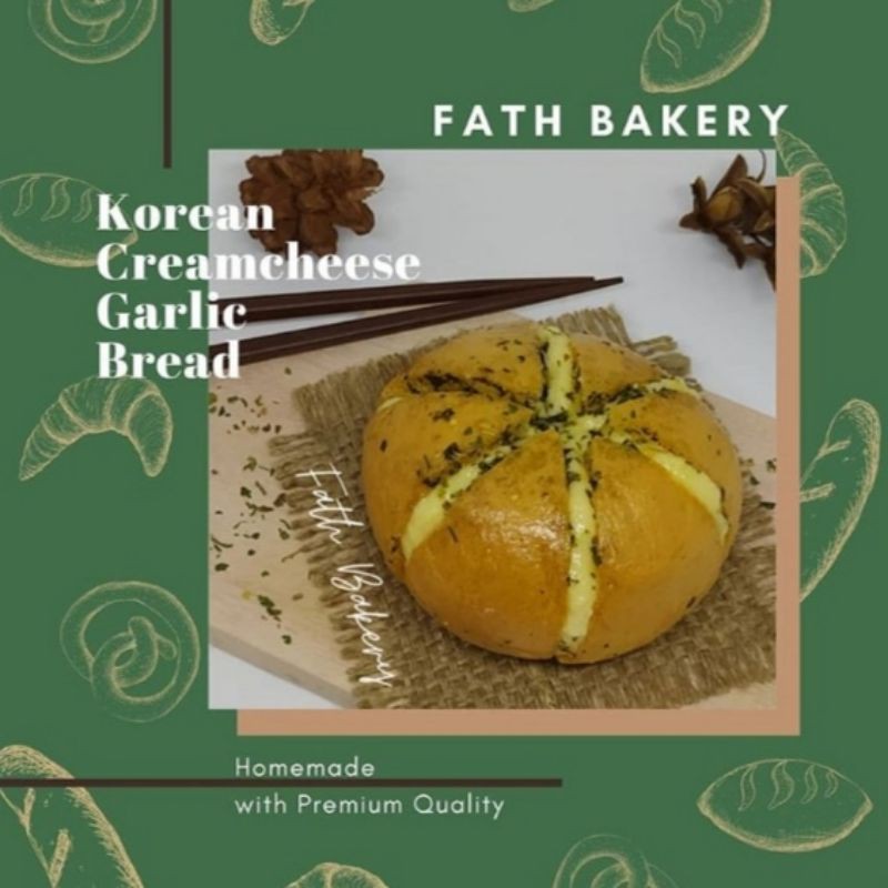 

ORIGINAL Korean Cream Cheese Garlic Bread Size Large