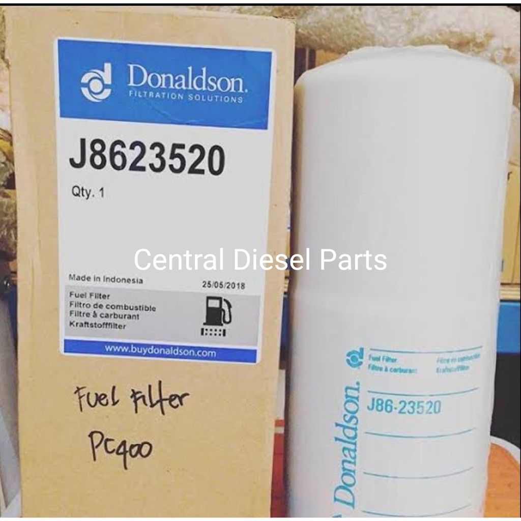 Filter Solar Fuel Filter Komatsu Pc400 Pc 400 600 311 3550 J Donaldson Shopee Indonesia