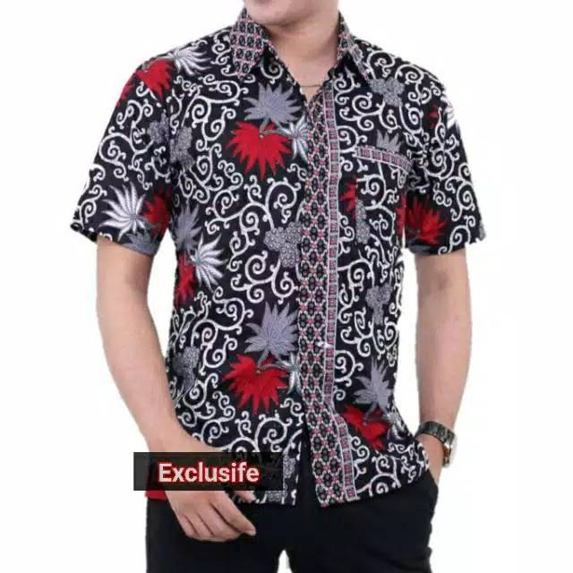 BATIK ZID_FA/ KEMEJA HEM BATIK / KEMEJA BATIK LENGAN PENDEK/ HEM BATIK MURAH/ HEM BATIK MODERN