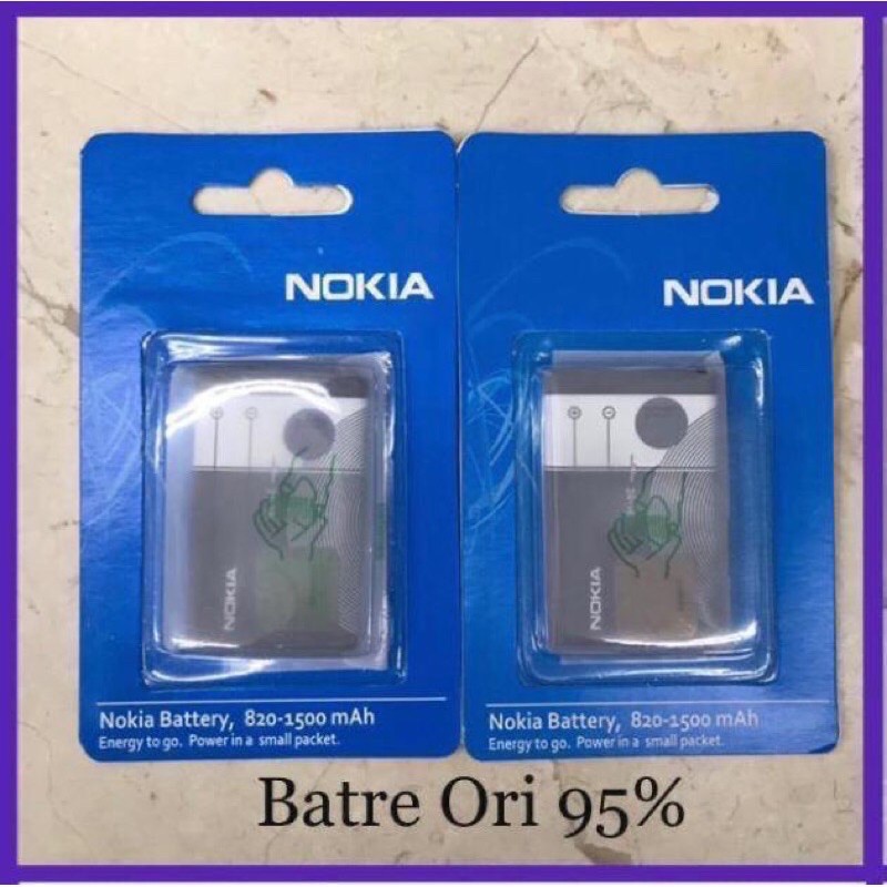 Baterai Ori 95% NOKIA BL-4C/BL-5C/BL-6F/BL-4S/BL-5M Batre Battery Original 95 BL4C BL5C OC 4C 5C