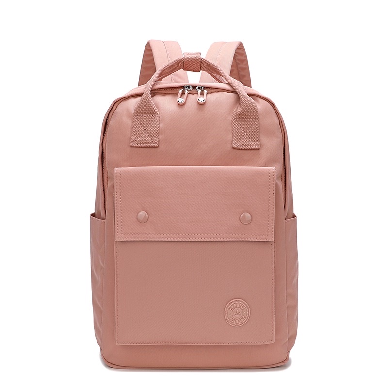 HARUICA BAG 80111 - tas sekolah ransel - tas laptop - tas ransel - ransel - backpack - tas ransel wanita - tas sekolah ransel-Dusty Pink