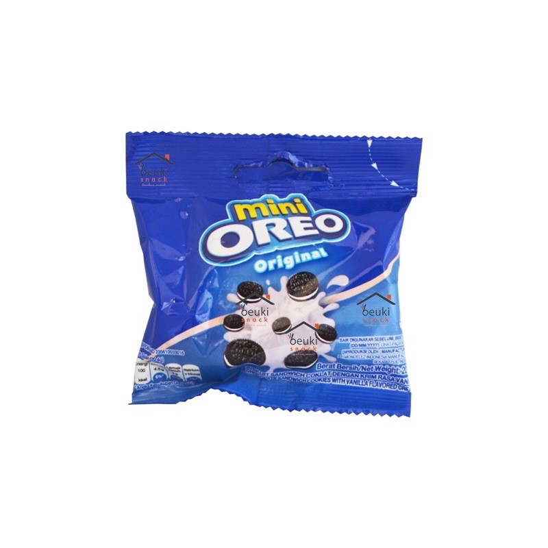 

OREO MINI ORIGINAL VANILLA POUCH SACHET ECER SATUAN 20gr