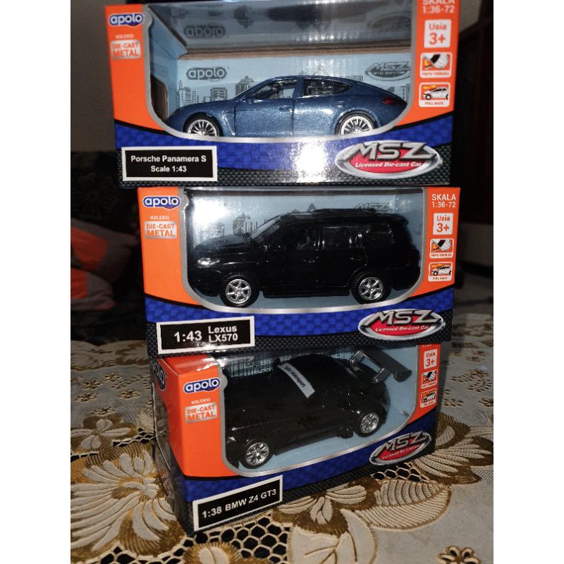 diecast apolo Porsche, Bmw, Lexus