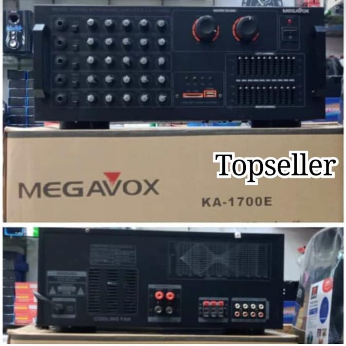 POWER AMPLIFIER MIXER MEGAVOX KA-1700E ORIGINAL PRODUK .
