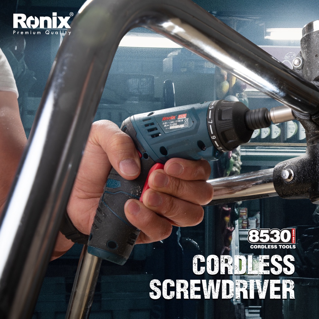 Ronix Model 8530 LED light Lithium Cordless Screwdriver 3.6V
