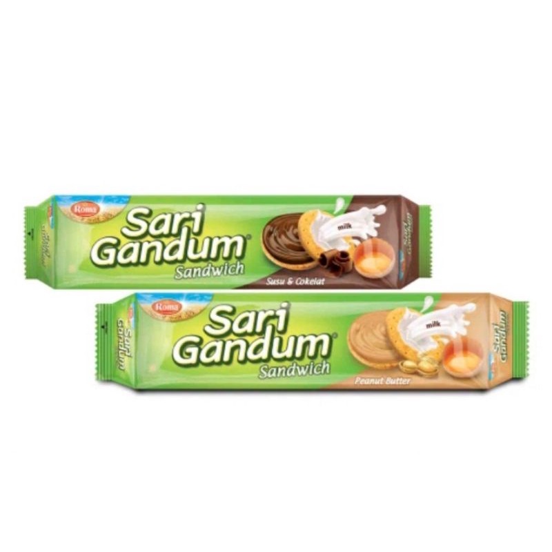 

Roma Sari Gandum 115gr (Coklat / kacang)