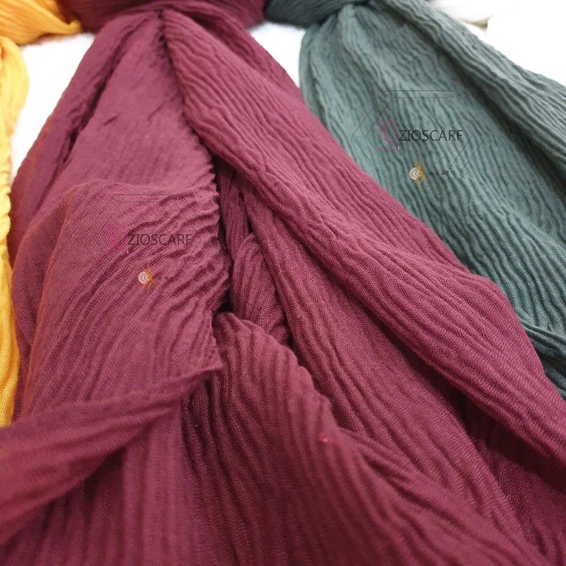 A37 NEW ARRIVAL !!! Pashmina keriting/ pashmina kusut katun import premium