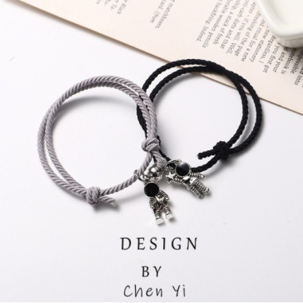 2Pcs Gelang Tali Karet Magnetik Desain Astronot Cinnamoroll Isi 1 Pasang Untuk Pria Dan Wanita-14#2 buah