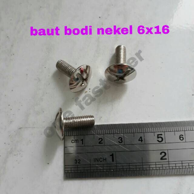 BAUT BODY BODI MOTOR 6x16MM NEKEL