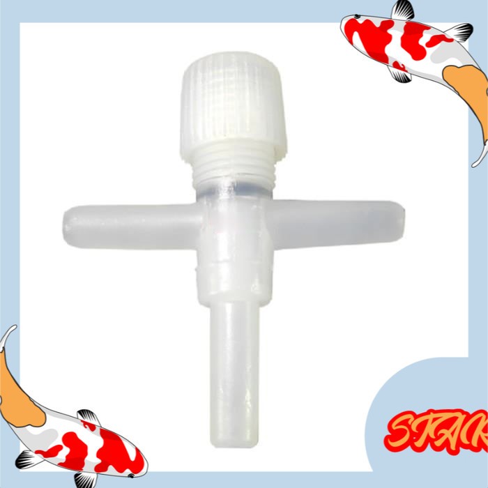 KRAN MODEL T kran udara aerator aquarium aquascape kran 2 arus