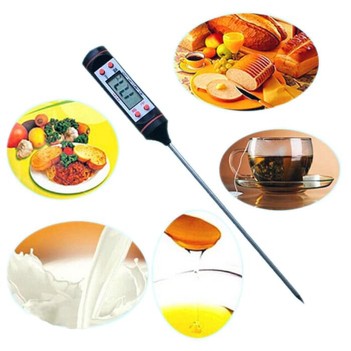 TERMOMETER DAGING Digital Food Thermometer Kitchen Cooking BBQ Alat Pengukur Suhu Masakan Minuman