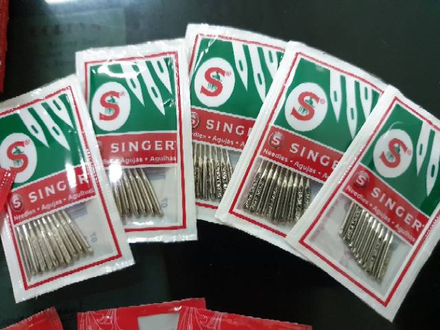 Jarum Mesin Jahit portable rumah tangga merek Singer HAx1 no 13, 14, 16, 18-1