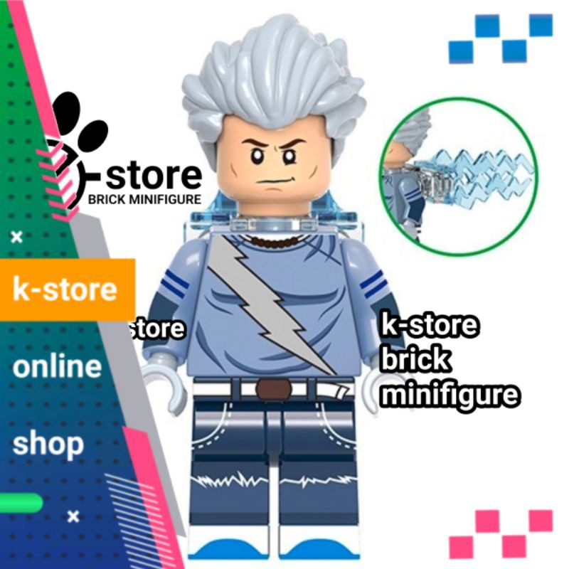 lego wandavision wanda vision quicksilver quick silver building block minifigure