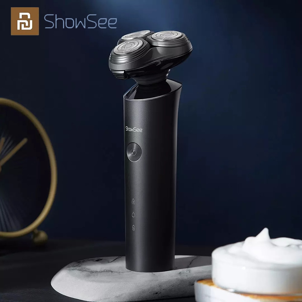 Xiaomi Showsee Electric Shaver Men Dry Wet Shaver Washable Razor Beard Rechargeable Waterproof Washable Type-C Fast Charge