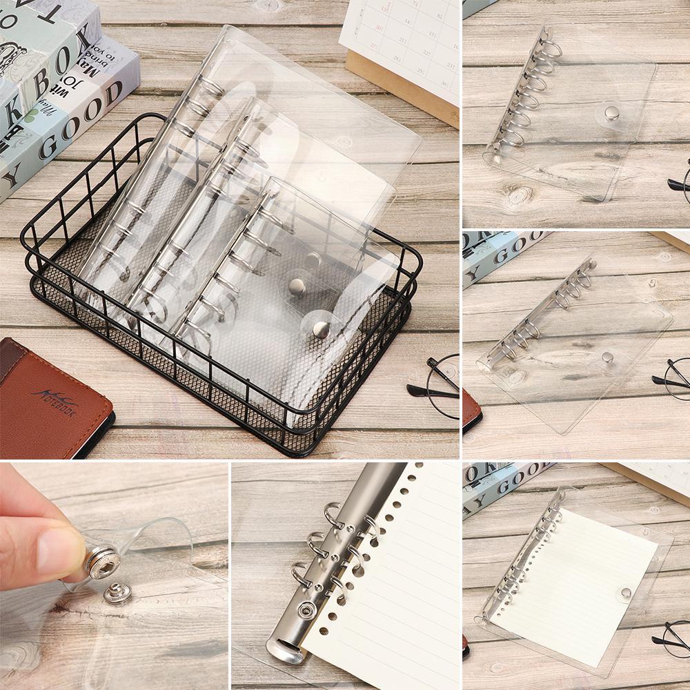 Preva 1Pc Loose Leaf Binder Agenda Plastik Coil Ring PVC Penutup Notebook