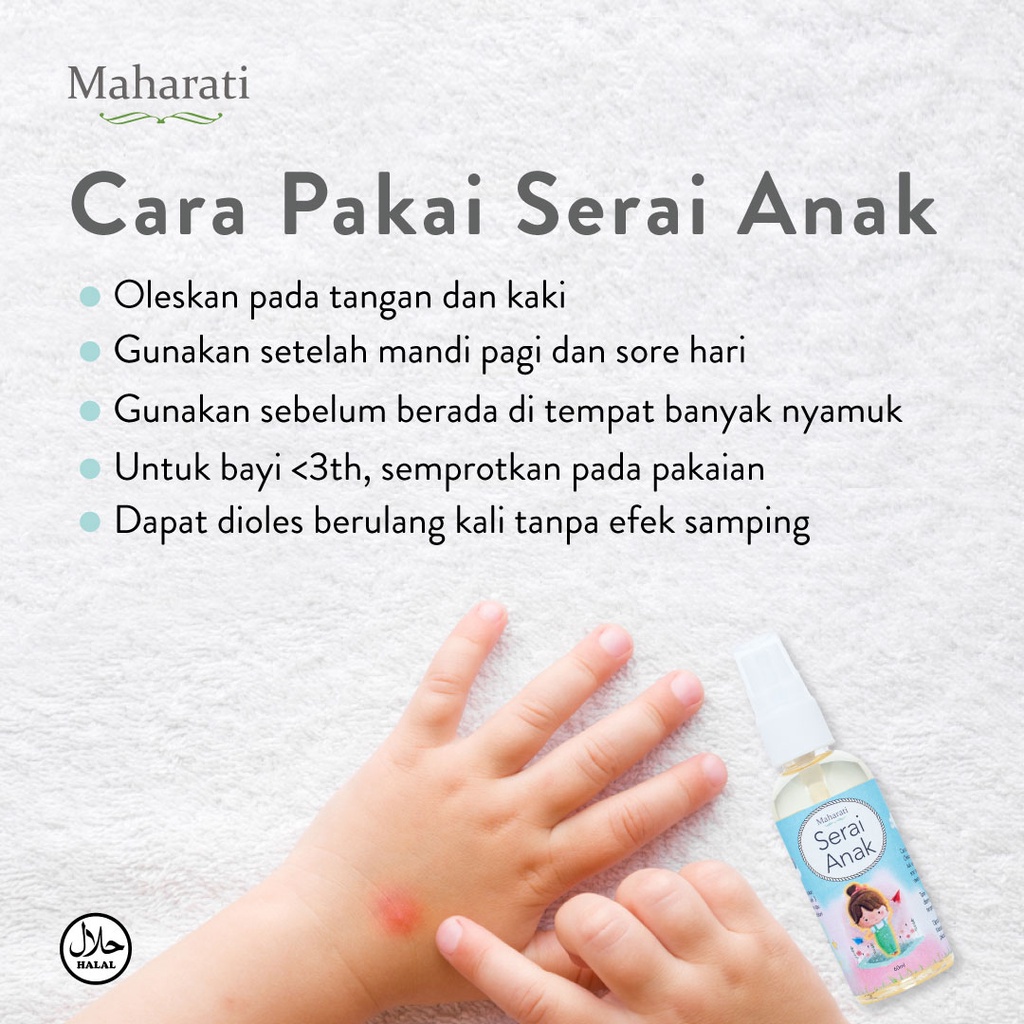 MAHARATI SERAI ANAK ANTI NYAMUK DAN SERANGGA ANAK ALAMI 500ML