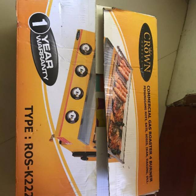 CROWN Pemanggang 4 Tungku