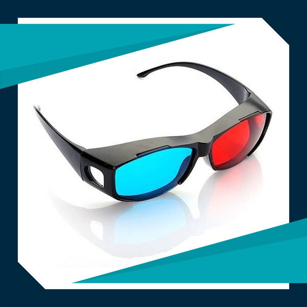 3D Glasses Kacamata Kaca Mata Frame plastik nVidia Vision Red Cyan