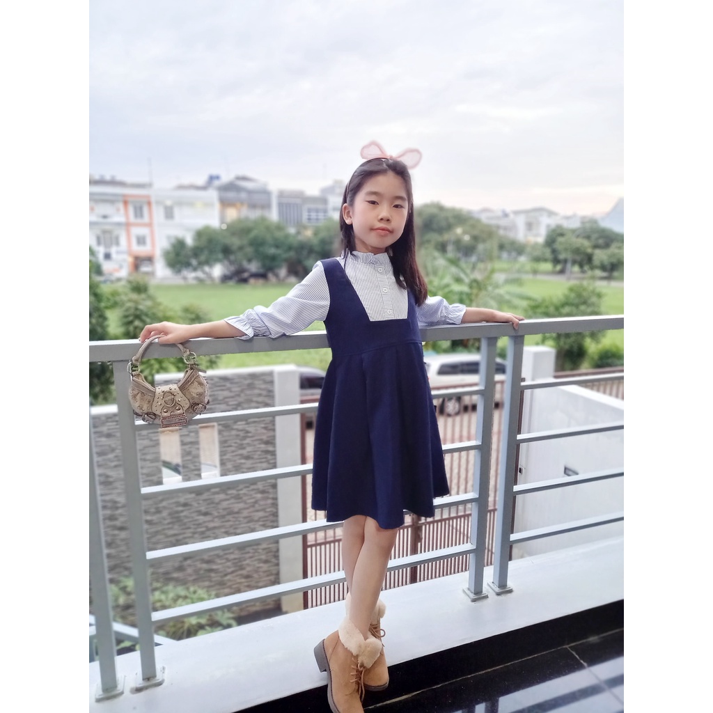 Queen kids Dress - QK002 / Dress anak Lengan panjang / Fashion For Kids / Dress Anak Perempuan Cutie