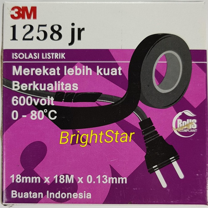 3M 1258 Jr Isolasi Listrik (Electrical Tape)