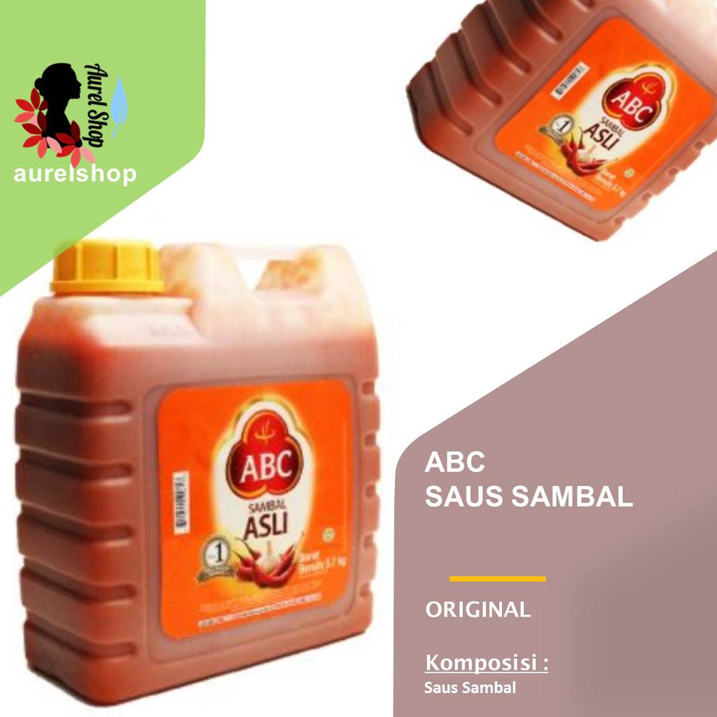 

ABC Saos Sambal kemasan Jerigen 5,5 kg