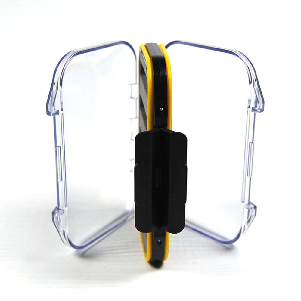 Augustina Kotak Pancing Tahan Air Dua Sisi Fishing Tackle Box Sendok Kait Umpan Case Aksesoris Pancing Fly Lures Box Bait Case