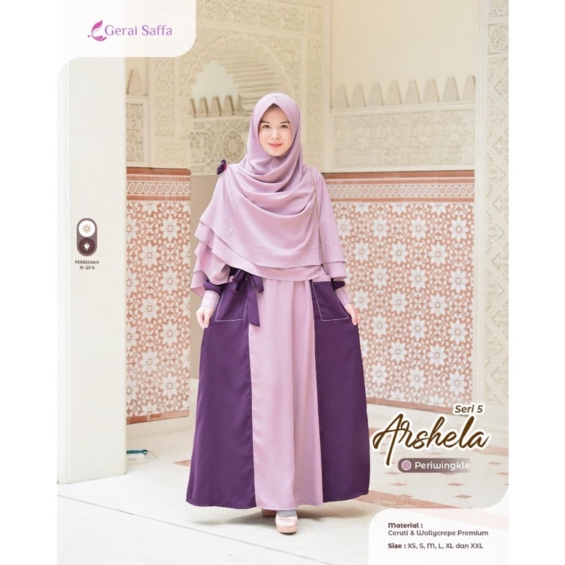 Gamis Arshela Set by Gerai Saffa || READY STOCK