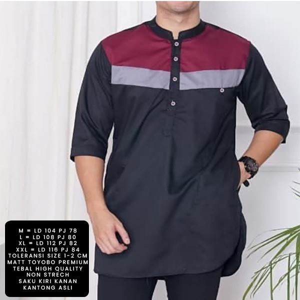 HOPYLOVY Baju Koko Pria Lengan Pendek bahan Toyobo Ndrex