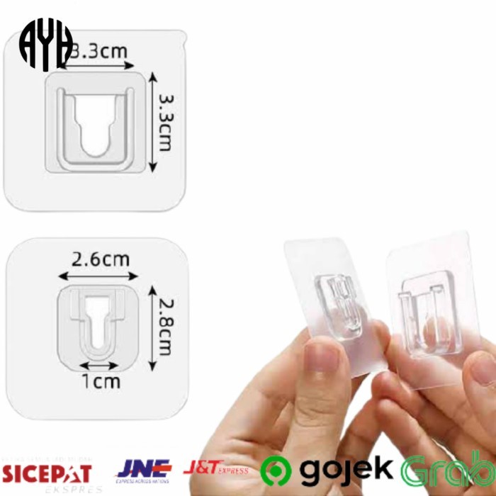 Gantungan Baju Gantungan Serbaguna Hook Kail Hanger Dinding Super Kuat NEW