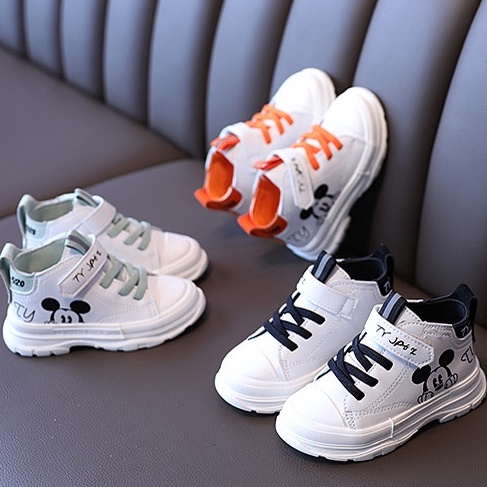 Mickey Sepatu Anak Perempuan Sneker Mikey Laki Miki Mouse Semi Boots Bot