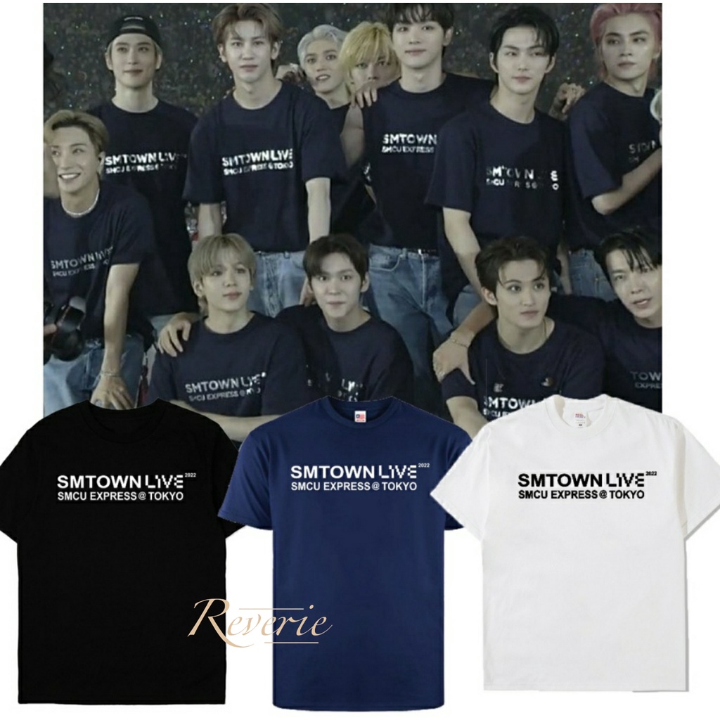 KAOS KONSER NCT EXO SMTOWN LIVE TOKYO EXPRESS SMCU LIVE 2022 KPOP TSHIRT FASHION