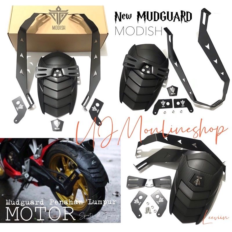 Mudguard / Mud guard Penahan Lumpur shark power Buat R15 V2 V3 Vixion Verza Scorpio tiger