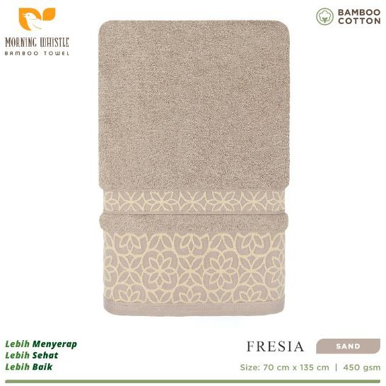 Handuk Mandi Dewasa Terry Palmer Morning Whistle Bamboo Fresia 70 x 135 cm