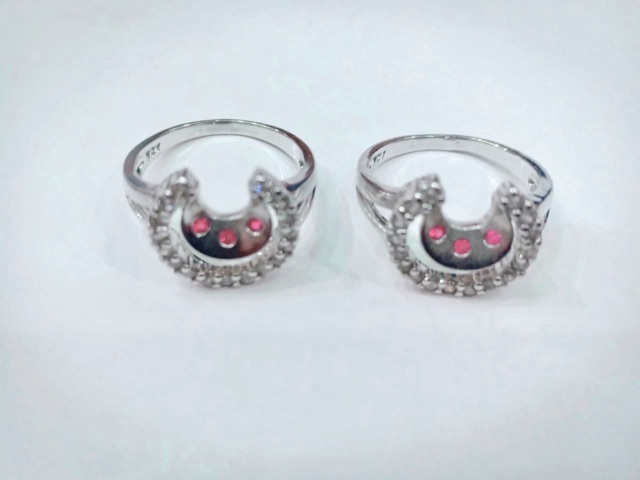 Cincin wanita , yaxiya , xuping , lapis emas putih