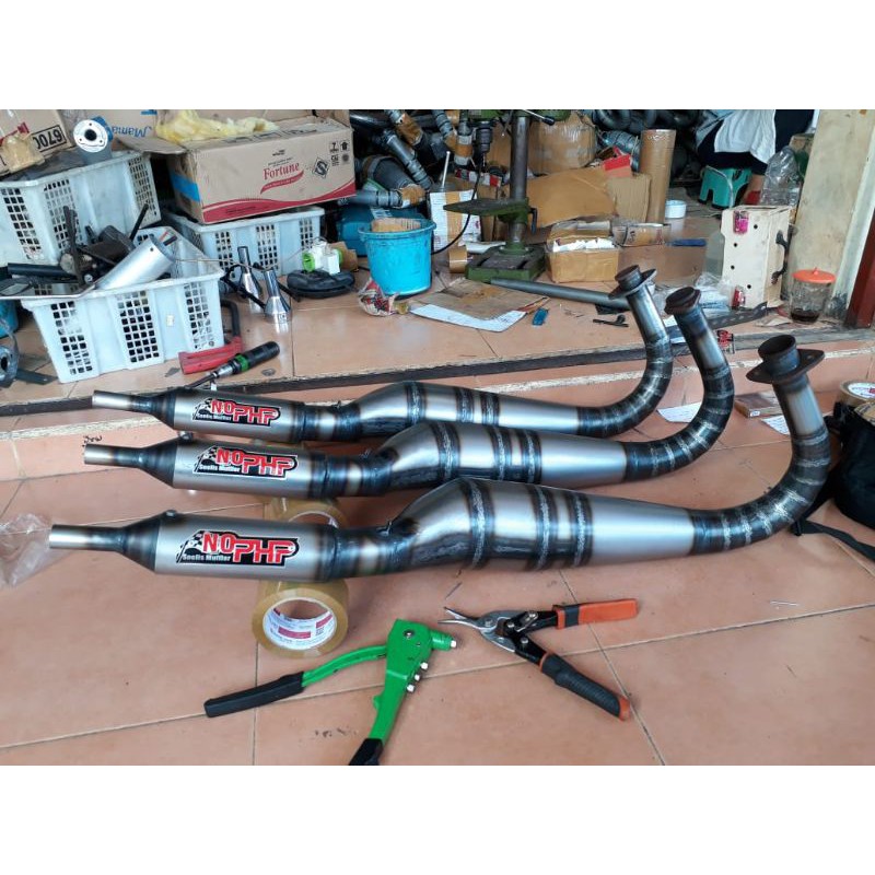 Knalpot RX King RXK RXS RX Series Kolong 3v3 Plat NO PHP