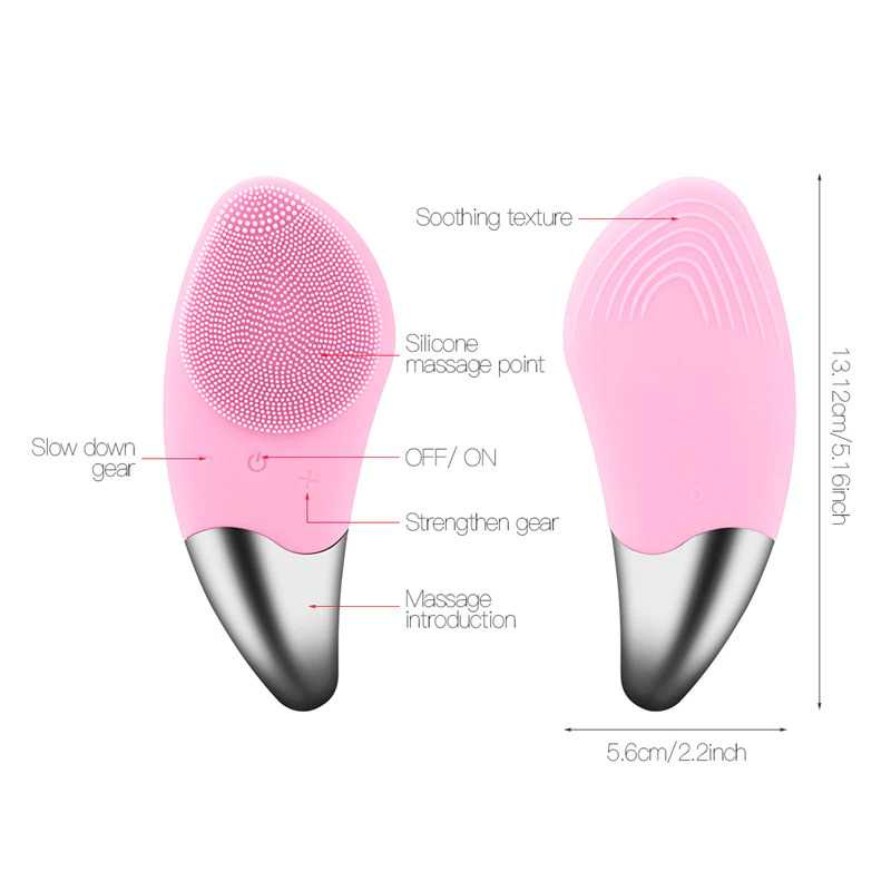 Sikat Pembersih Wajah Sonic Electric Facial Brush KINSEI BEAUTY BR-020