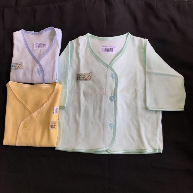 ATASAN BAJU BAYI NEWBORN POLOS WARNA PANJANG