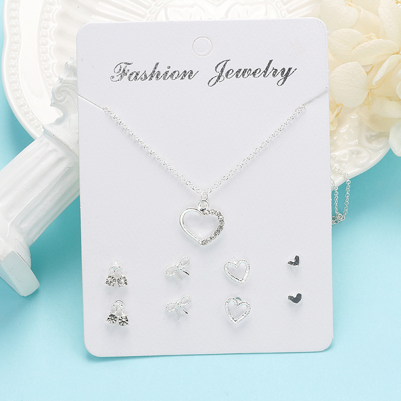 Kalung Anting Set Fashion Wanita Korea Aksesoris Murah