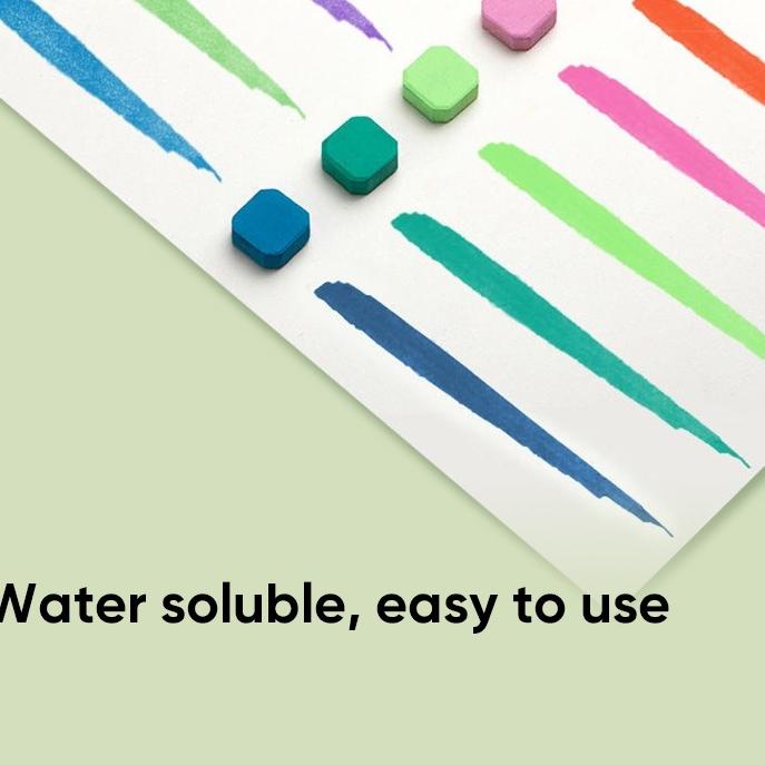 

L4R✱ Giorgione Cat Air Solid Watercolor Paint Set Pearlescent Pigment 60 Warna Alat Cat Air Lukis Anak ZG-60 Barang Bagus