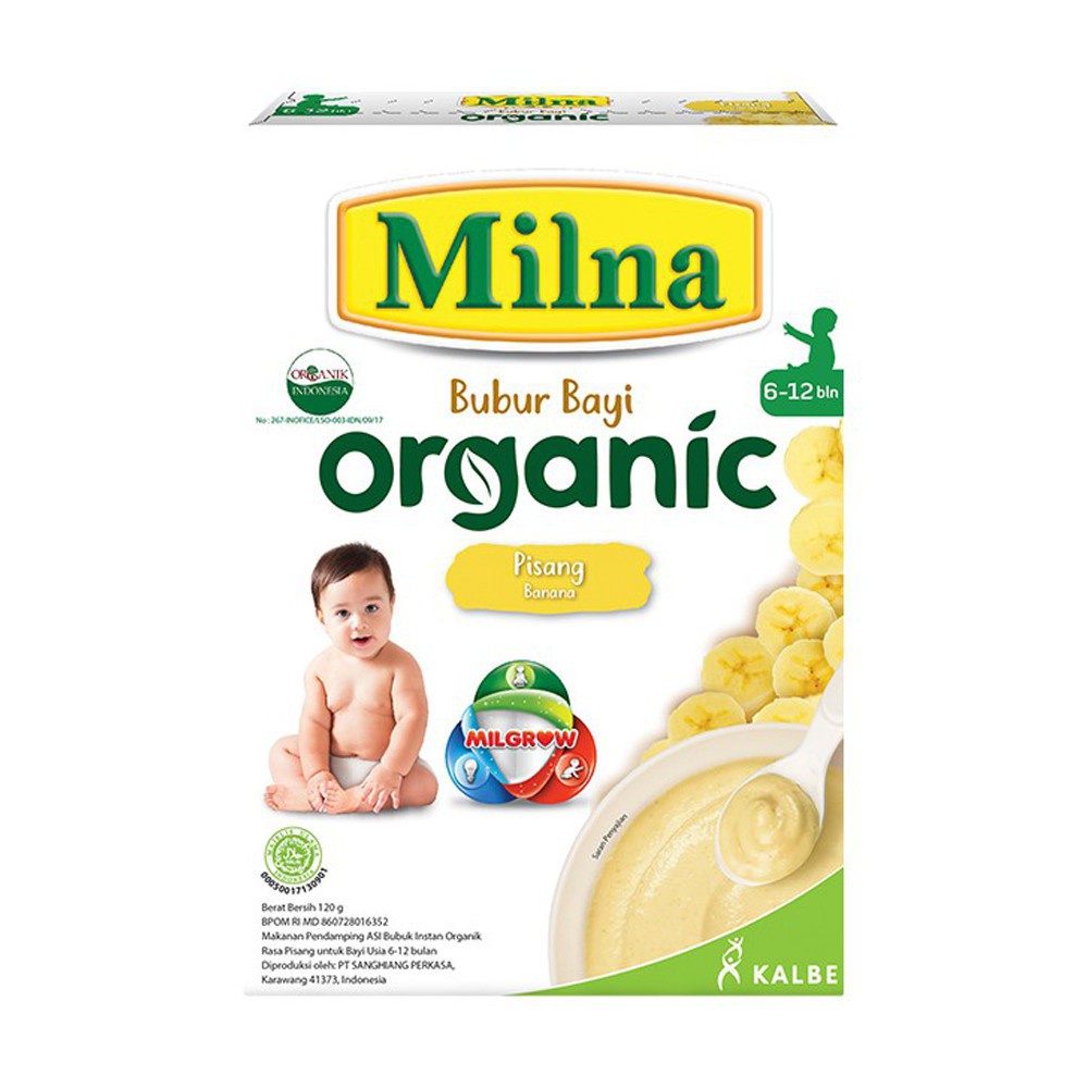 MILNA BUBUR BAYI ORGANIK BANANA 6+ 120GR