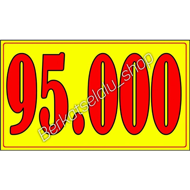 

price karton nominal 95000